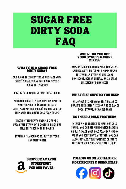 Sugar Free Dirty Sprite Recipes - Vol 1