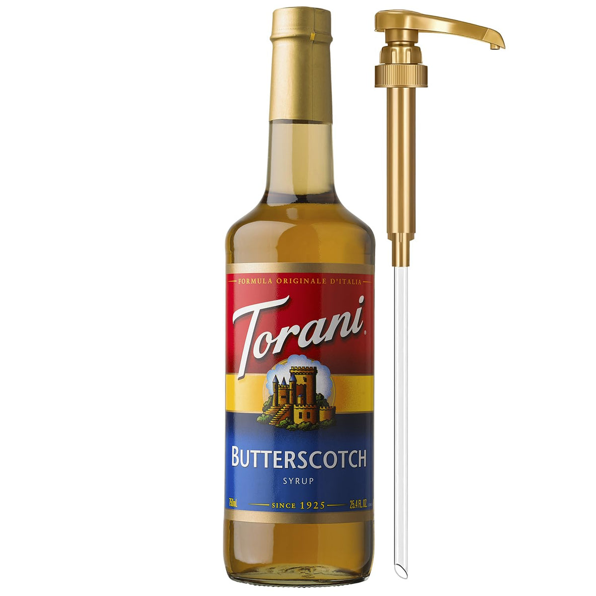 Torani Syrup, Blueberry Flavoring for Drinks, Pump Included, 25.4 Fl Oz