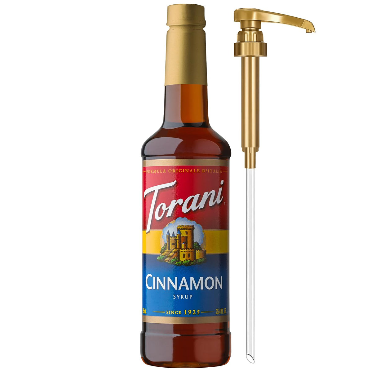 Torani Syrup, Blueberry Flavoring for Drinks, Pump Included, 25.4 Fl Oz