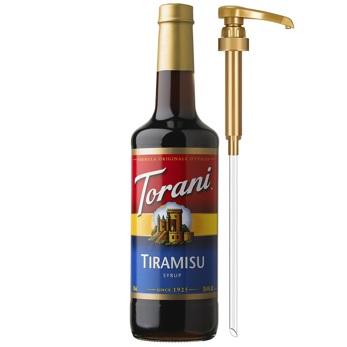 Torani Syrup, Blueberry Flavoring for Drinks, Pump Included, 25.4 Fl Oz