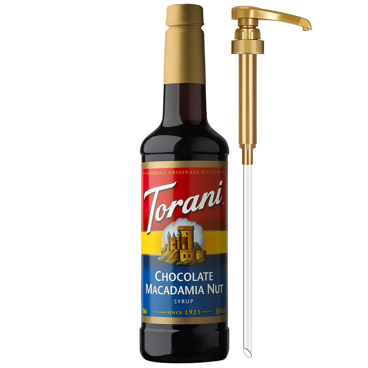 Torani Syrup, Blueberry Flavoring for Drinks, Pump Included, 25.4 Fl Oz