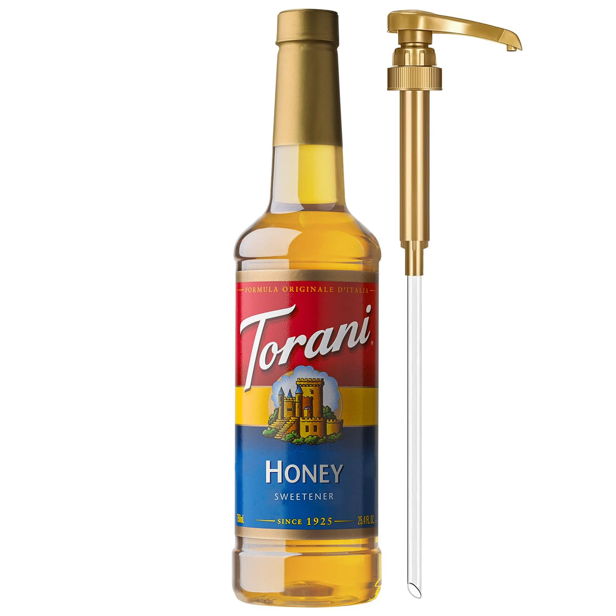 Torani Syrup, Blueberry Flavoring for Drinks, Pump Included, 25.4 Fl Oz