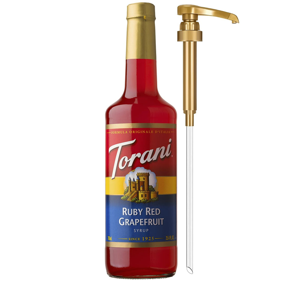 Torani Syrup, Blueberry Flavoring for Drinks, Pump Included, 25.4 Fl Oz