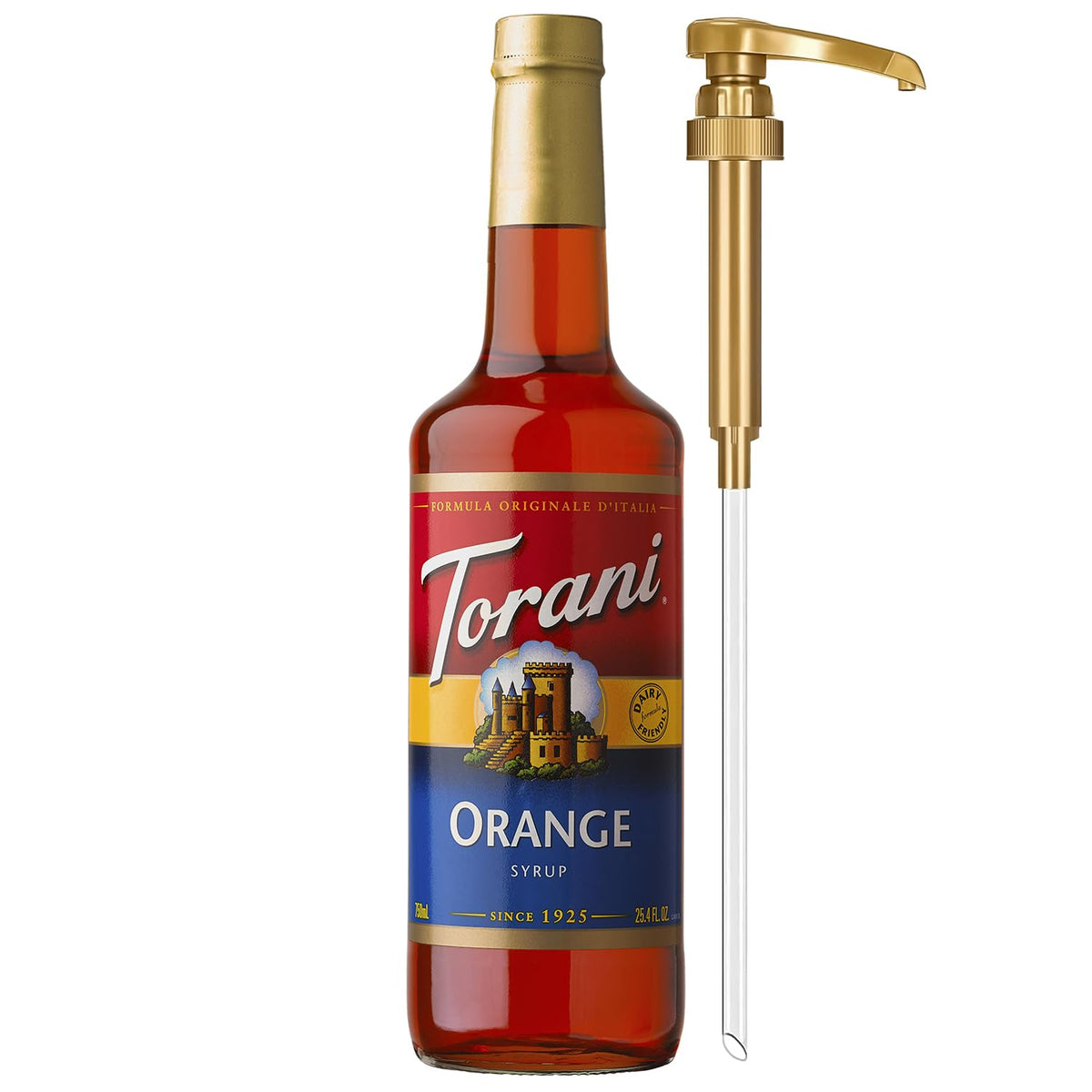 Torani Syrup, Blueberry Flavoring for Drinks, Pump Included, 25.4 Fl Oz