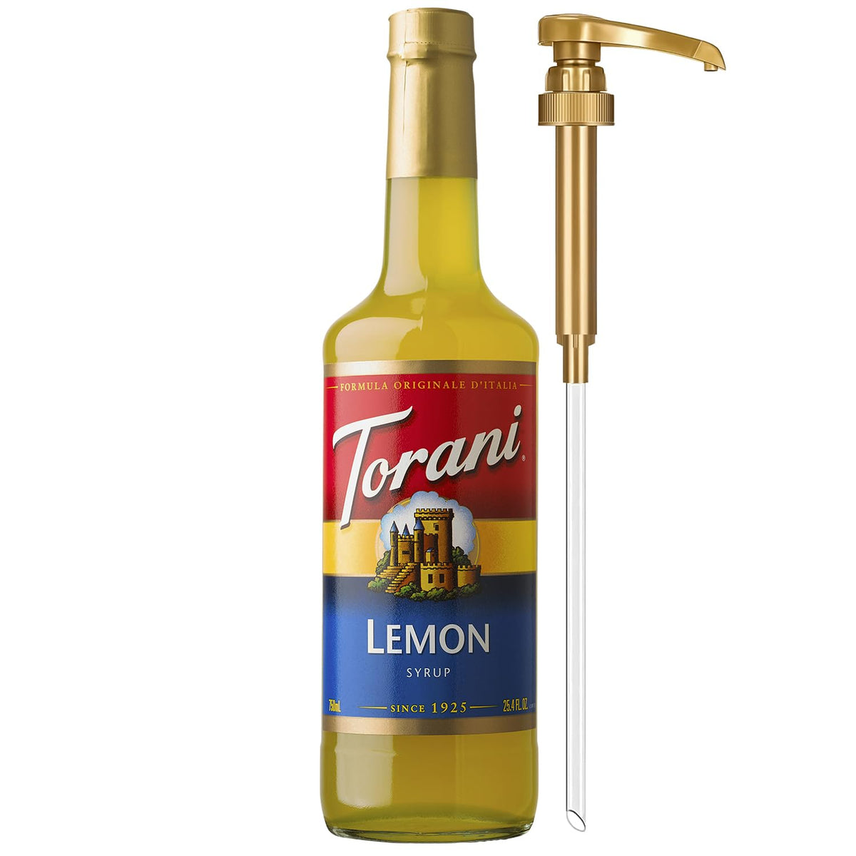 Torani Syrup, Blueberry Flavoring for Drinks, Pump Included, 25.4 Fl Oz