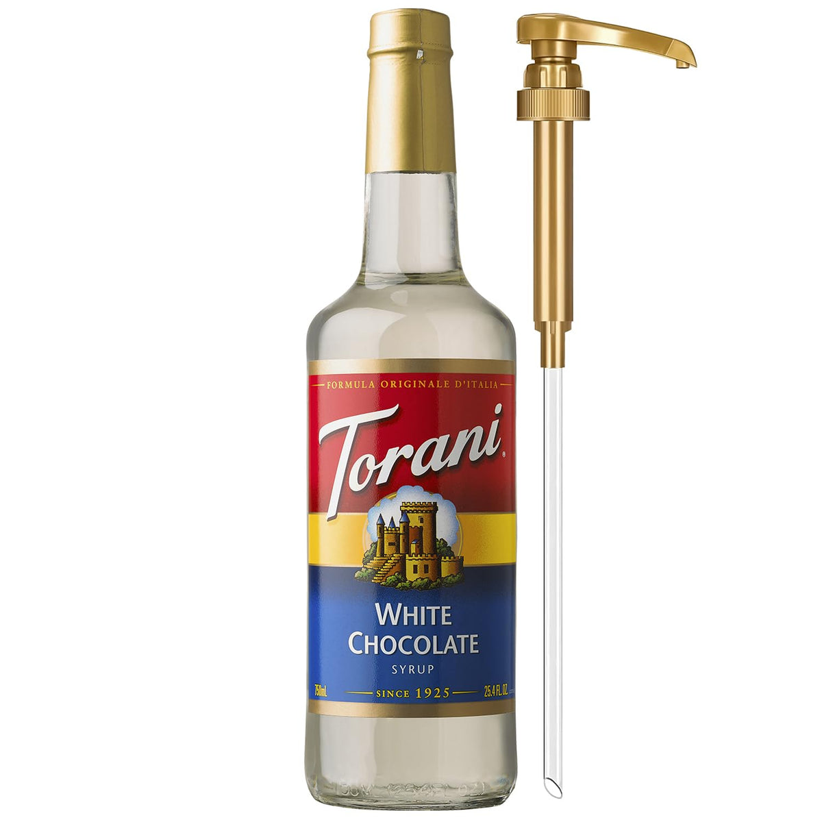 Torani Syrup, Blueberry Flavoring for Drinks, Pump Included, 25.4 Fl Oz