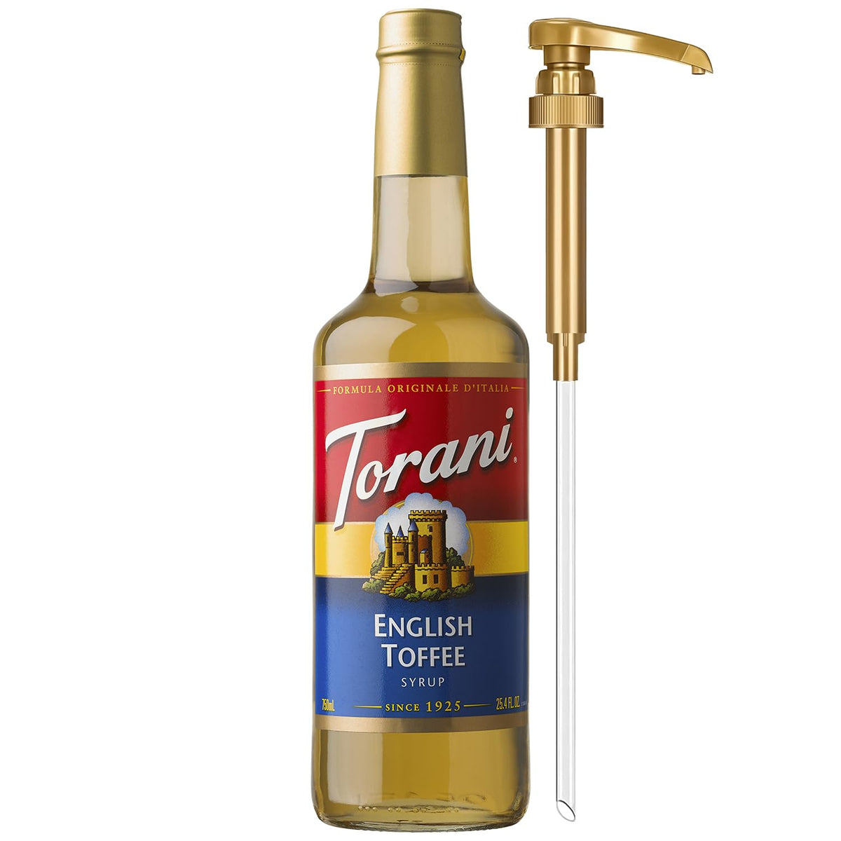Torani Syrup, Blueberry Flavoring for Drinks, Pump Included, 25.4 Fl Oz