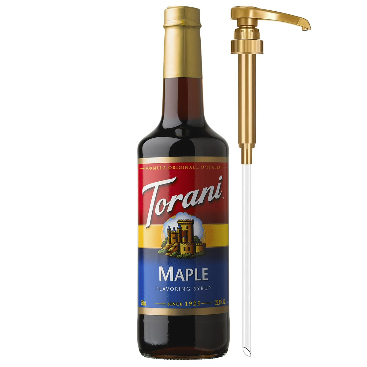 Torani Syrup, Blueberry Flavoring for Drinks, Pump Included, 25.4 Fl Oz