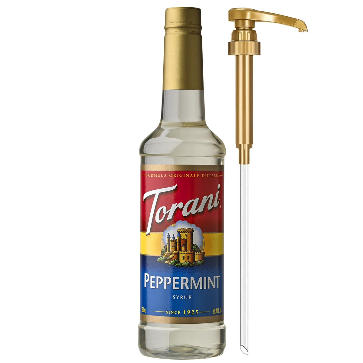 Torani Syrup, Blueberry Flavoring for Drinks, Pump Included, 25.4 Fl Oz