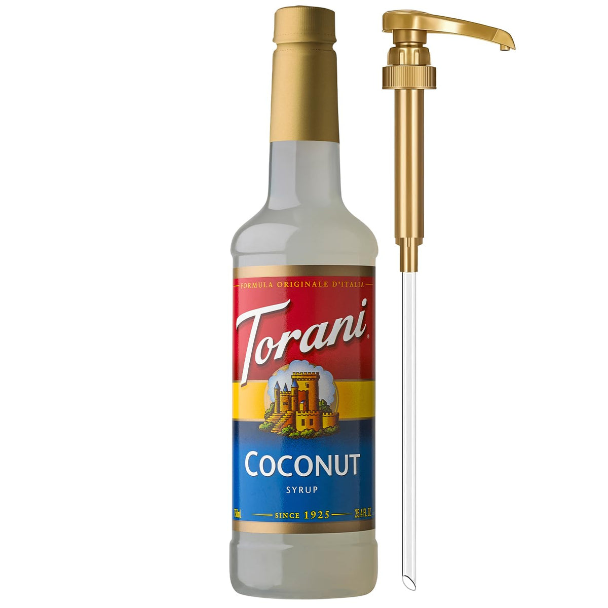 Torani Syrup, Blueberry Flavoring for Drinks, Pump Included, 25.4 Fl Oz