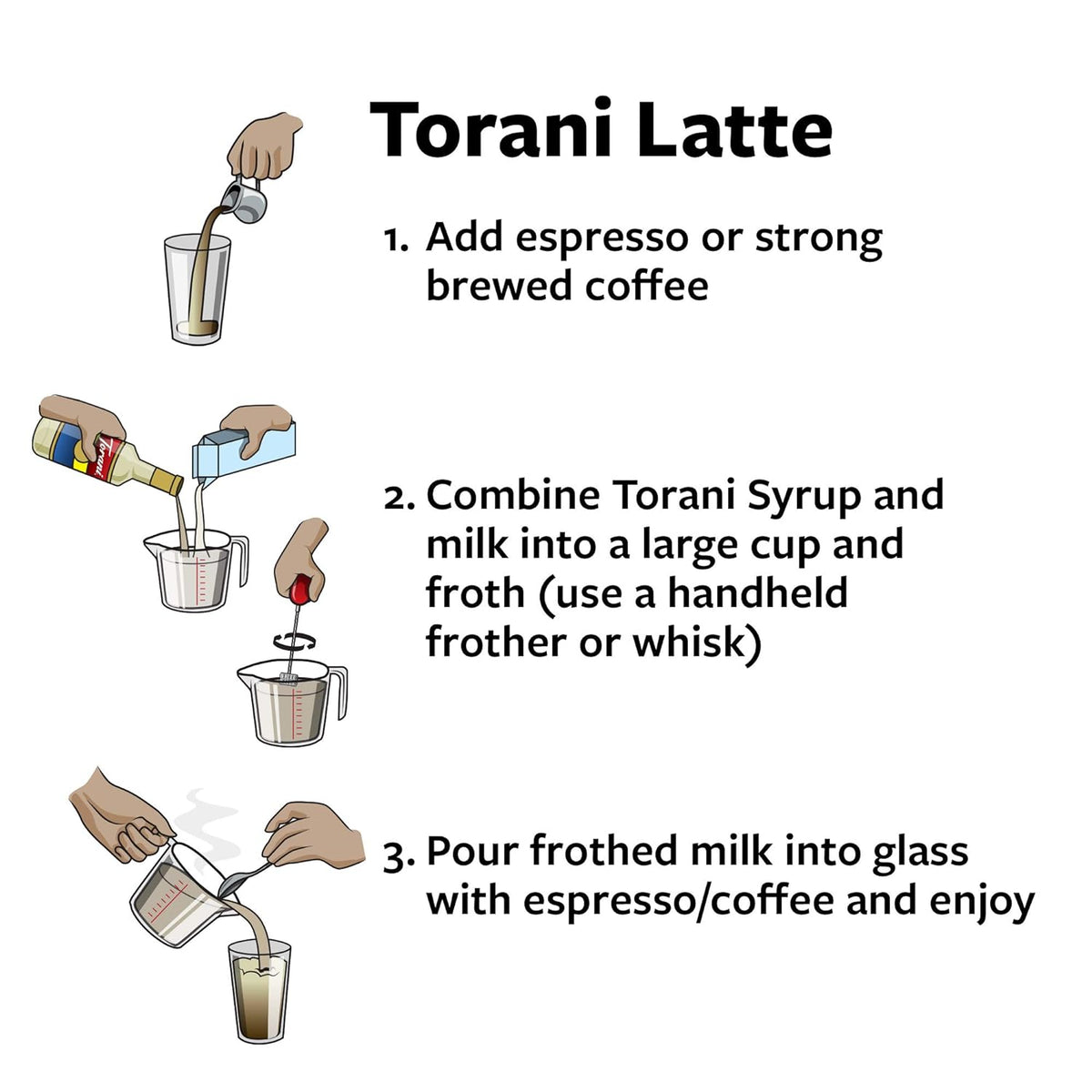 Torani French Vanilla Flavored Drink Syrup, 25.4 fl oz, 4 Pack