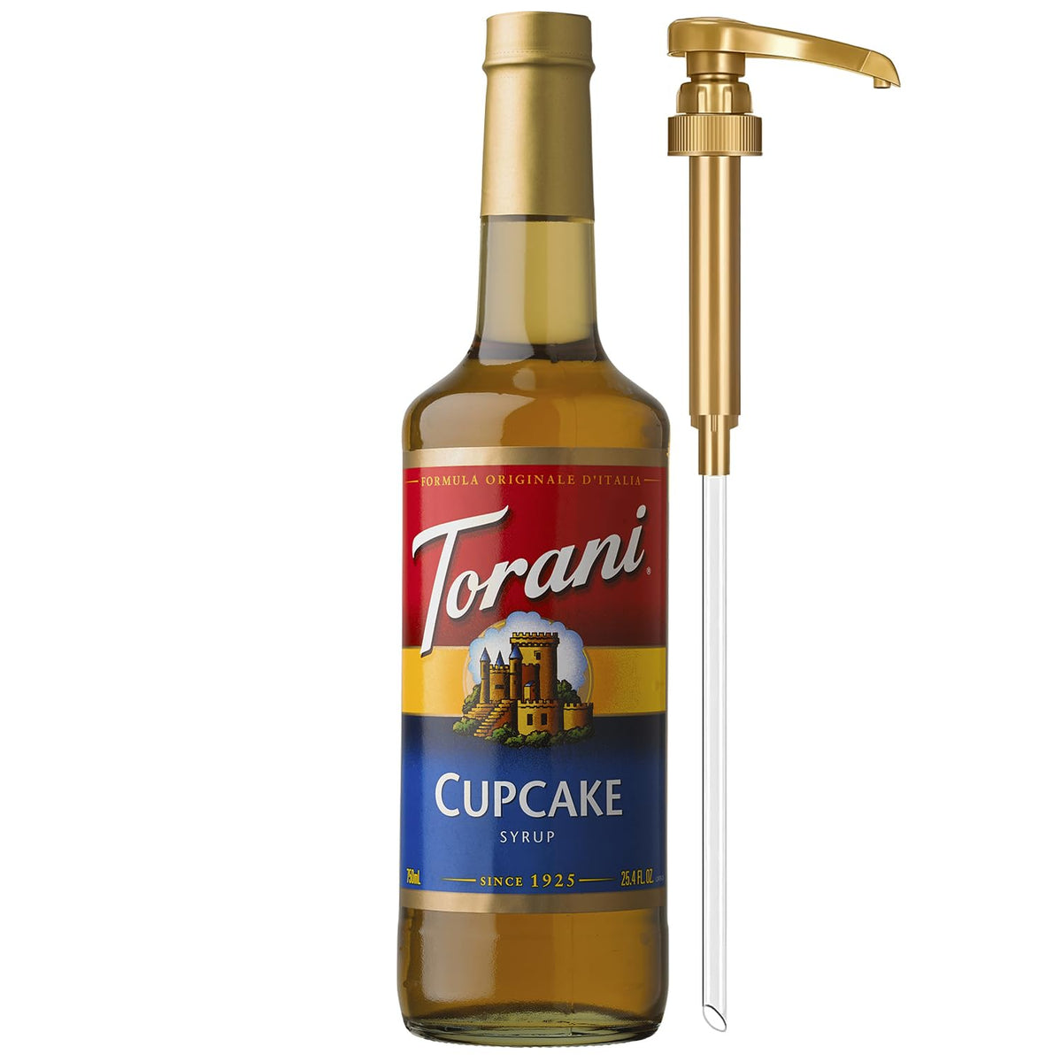 Torani Syrup, Blueberry Flavoring for Drinks, Pump Included, 25.4 Fl Oz