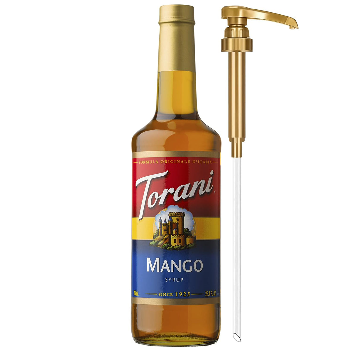 Torani Syrup, Blueberry Flavoring for Drinks, Pump Included, 25.4 Fl Oz