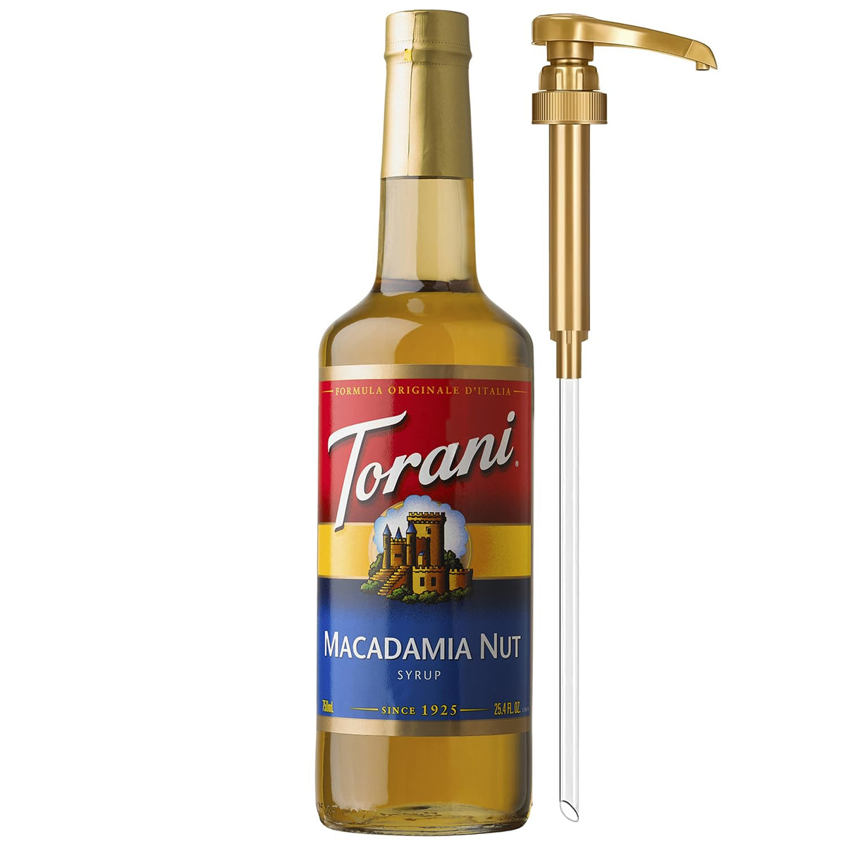 Torani Syrup, Blueberry Flavoring for Drinks, Pump Included, 25.4 Fl Oz