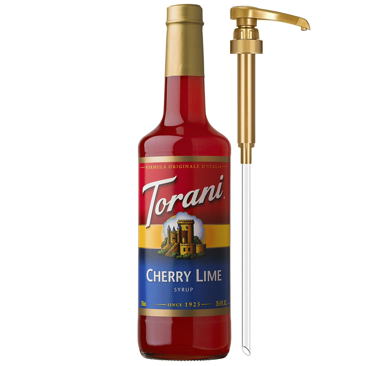 Torani Syrup, Blueberry Flavoring for Drinks, Pump Included, 25.4 Fl Oz