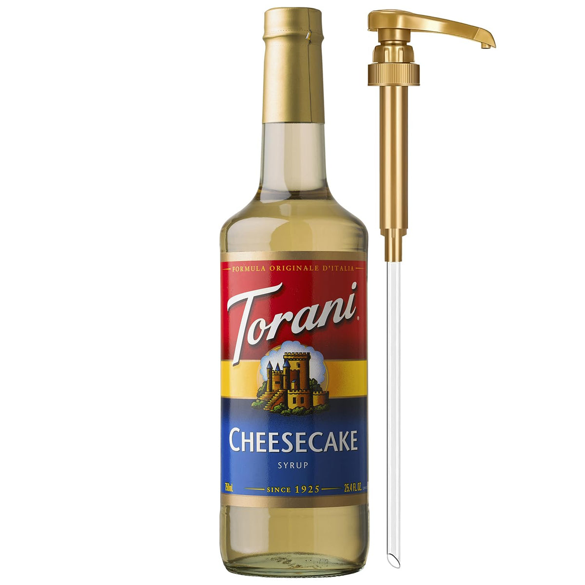 Torani Syrup, Blueberry Flavoring for Drinks, Pump Included, 25.4 Fl Oz