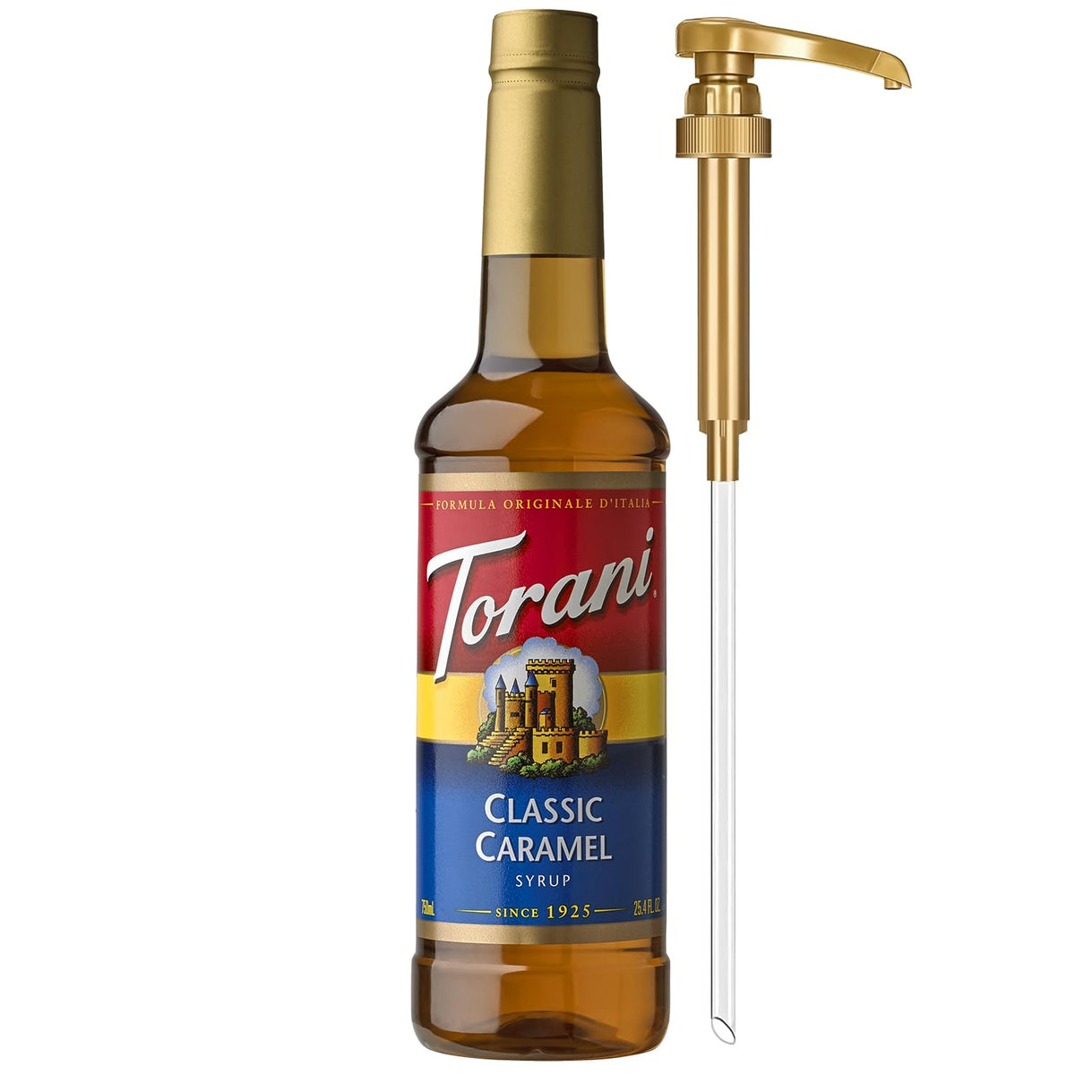 Torani Syrup, Blueberry Flavoring for Drinks, Pump Included, 25.4 Fl Oz