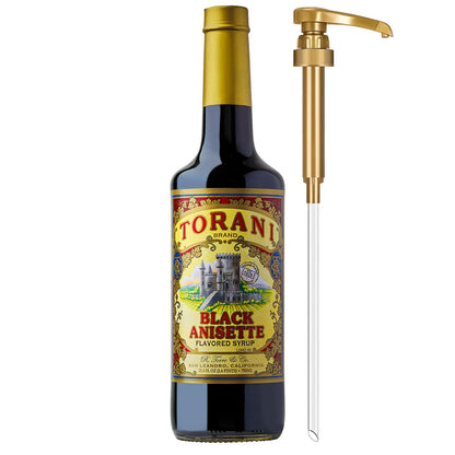 Torani Syrup, Blueberry Flavoring for Drinks, Pump Included, 25.4 Fl Oz