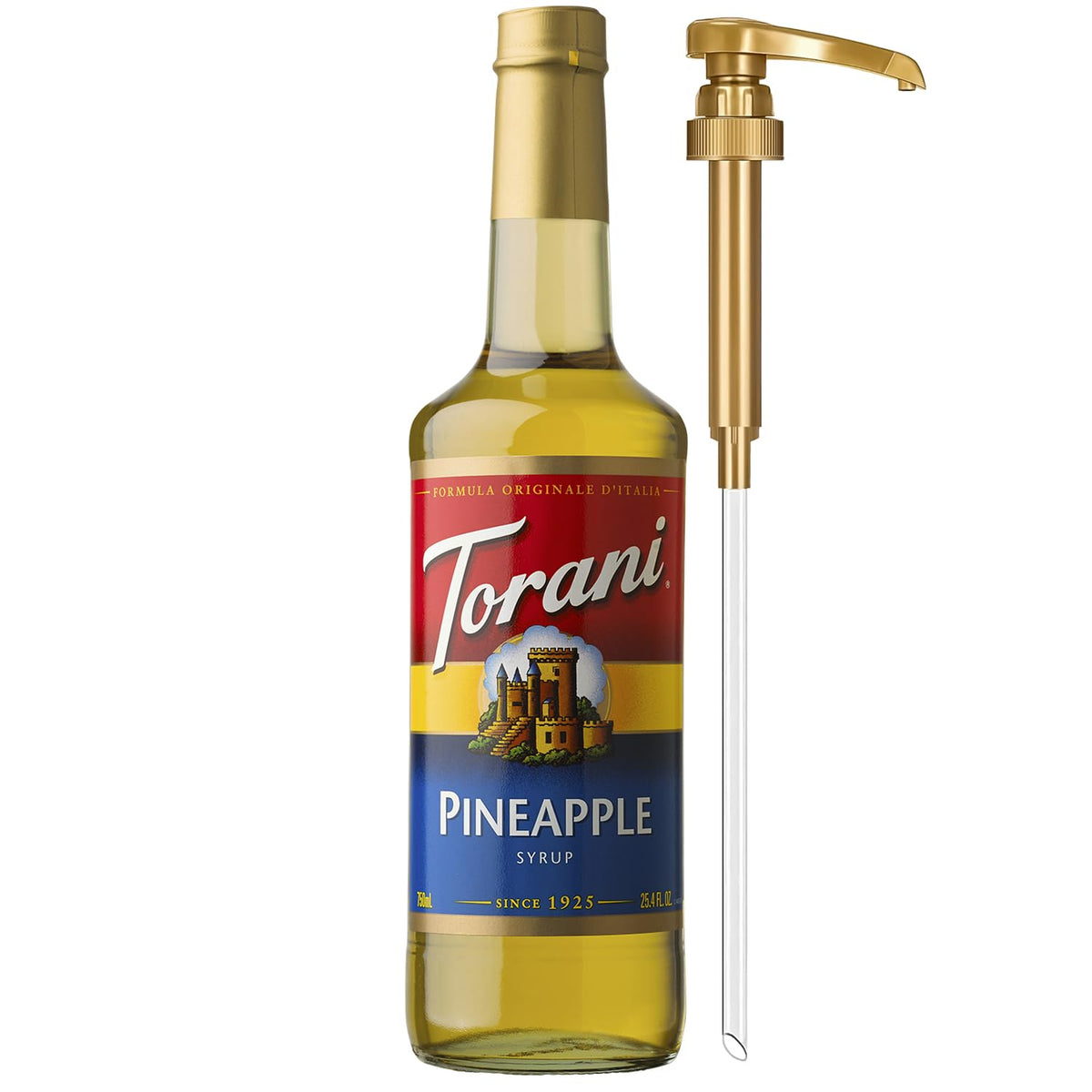 Torani Syrup, Blueberry Flavoring for Drinks, Pump Included, 25.4 Fl Oz