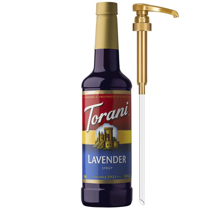 Torani Syrup, Blueberry Flavoring for Drinks, Pump Included, 25.4 Fl Oz