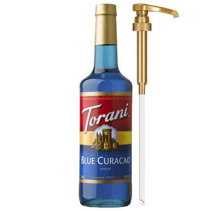Torani Syrup, Blueberry Flavoring for Drinks, Pump Included, 25.4 Fl Oz