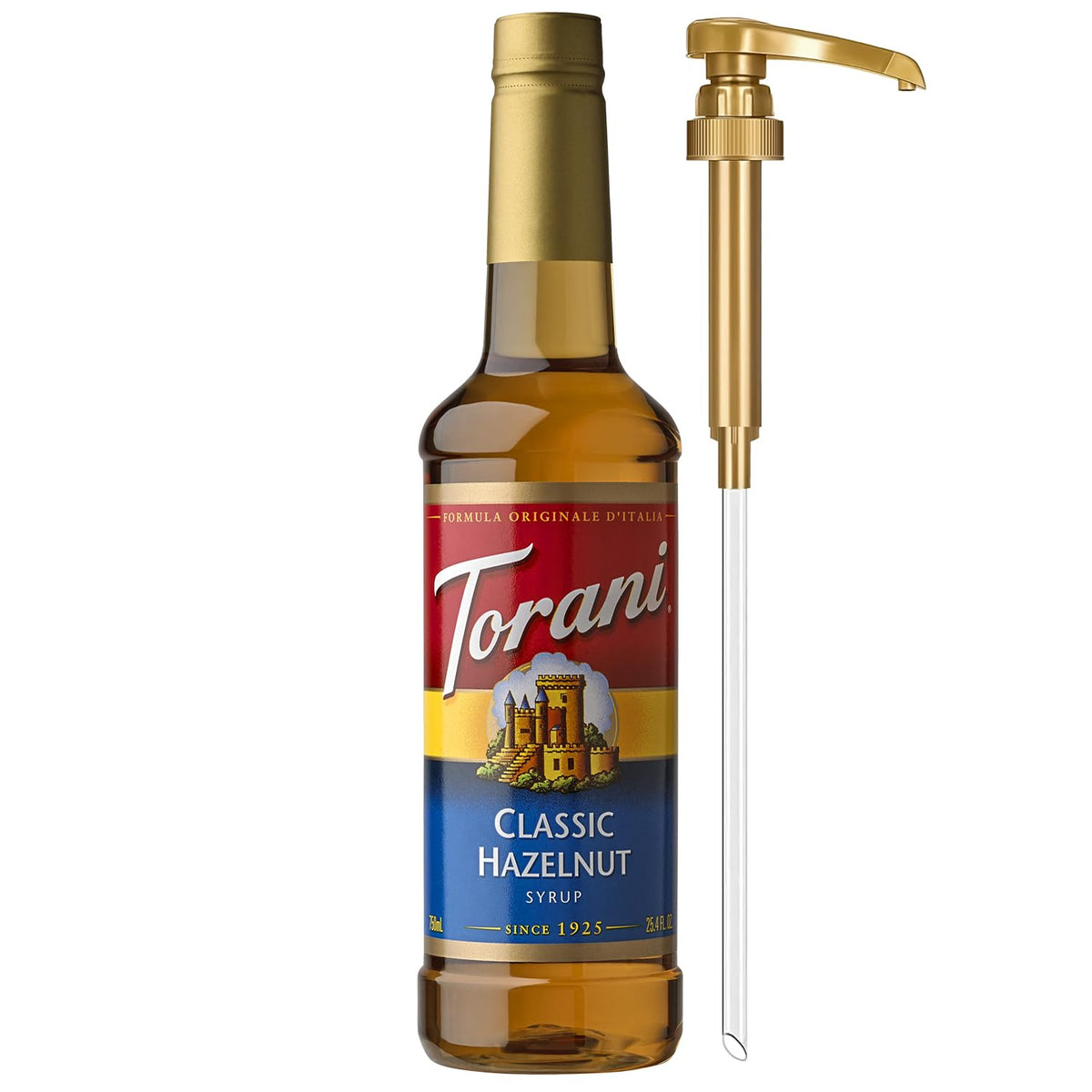 Torani Syrup, Blueberry Flavoring for Drinks, Pump Included, 25.4 Fl Oz