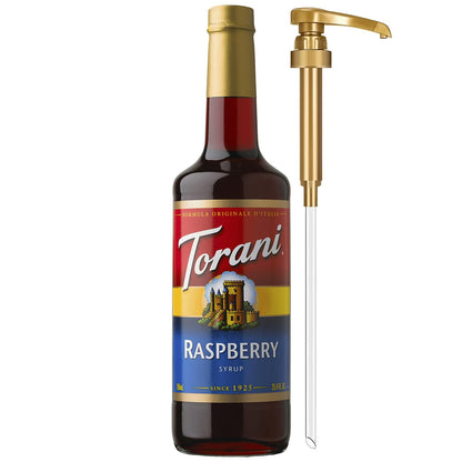 Torani Syrup, Blueberry Flavoring for Drinks, Pump Included, 25.4 Fl Oz