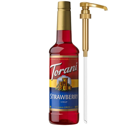 Torani Syrup, Blueberry Flavoring for Drinks, Pump Included, 25.4 Fl Oz