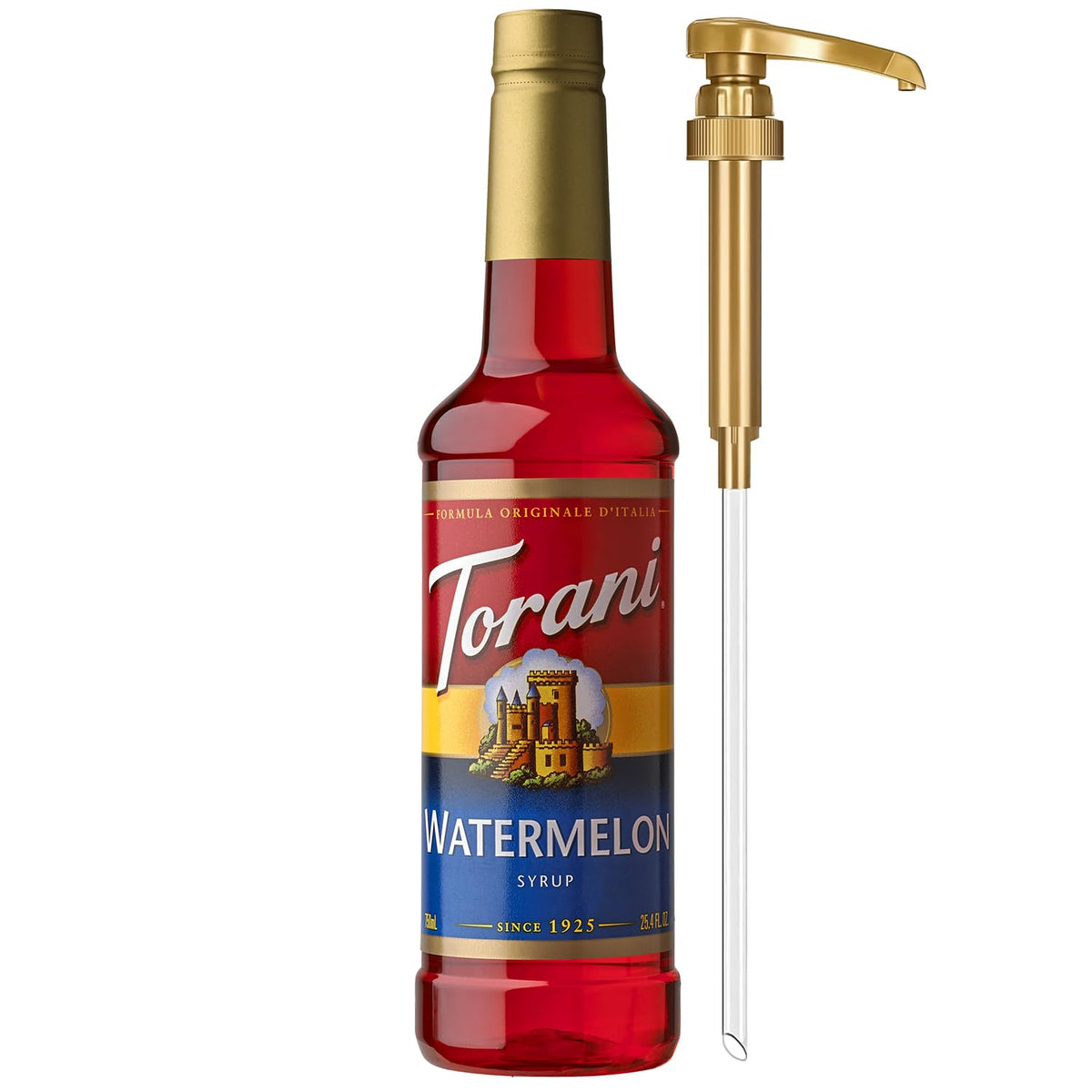 Torani Syrup, Blueberry Flavoring for Drinks, Pump Included, 25.4 Fl Oz
