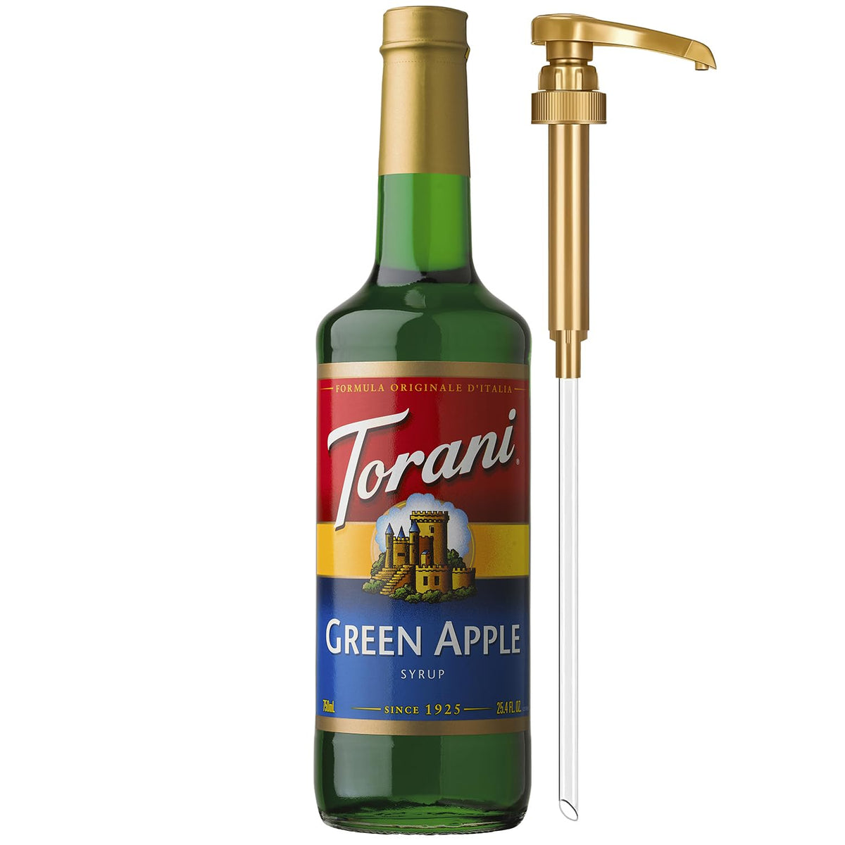 Torani Syrup, Blueberry Flavoring for Drinks, Pump Included, 25.4 Fl Oz