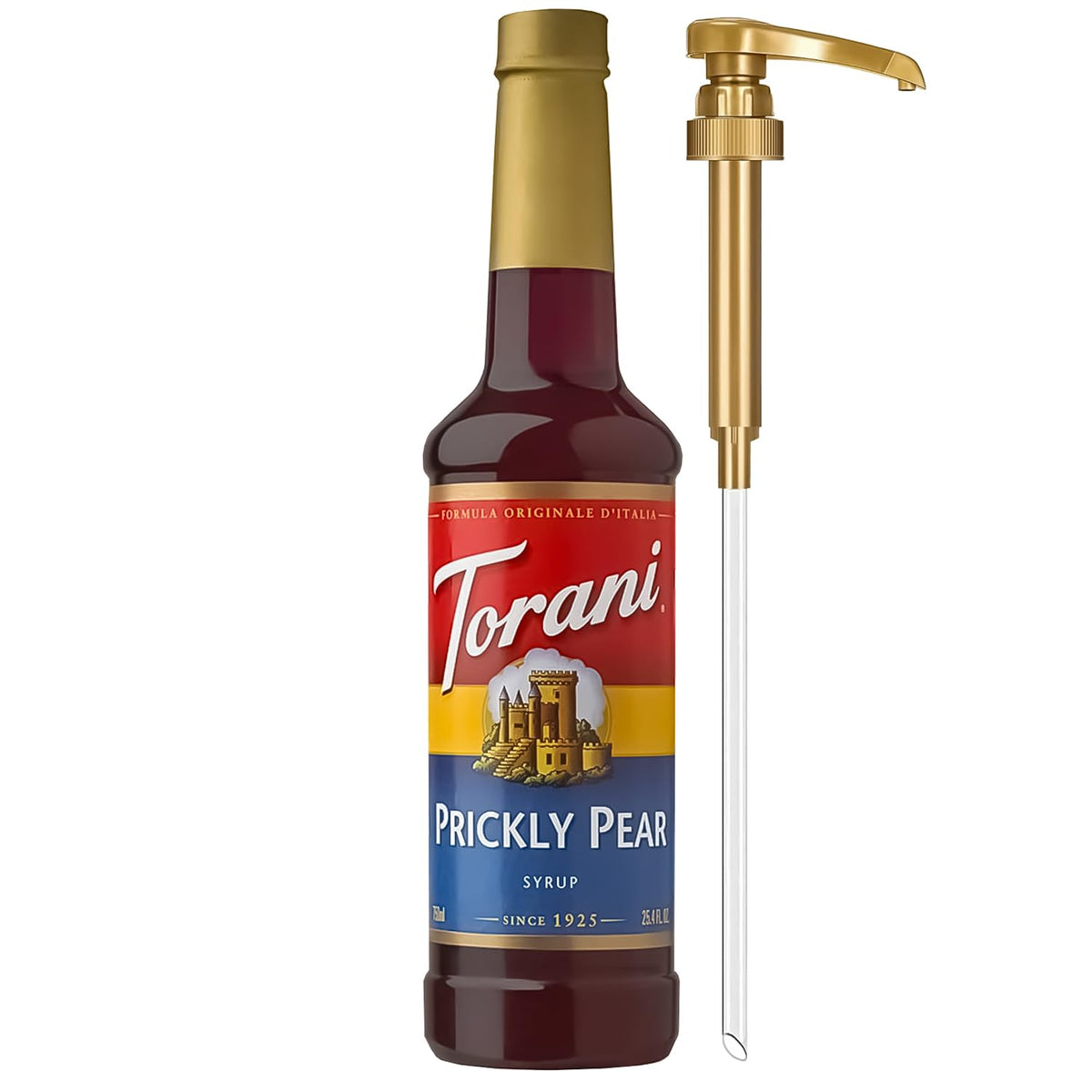 Torani Syrup, Blueberry Flavoring for Drinks, Pump Included, 25.4 Fl Oz