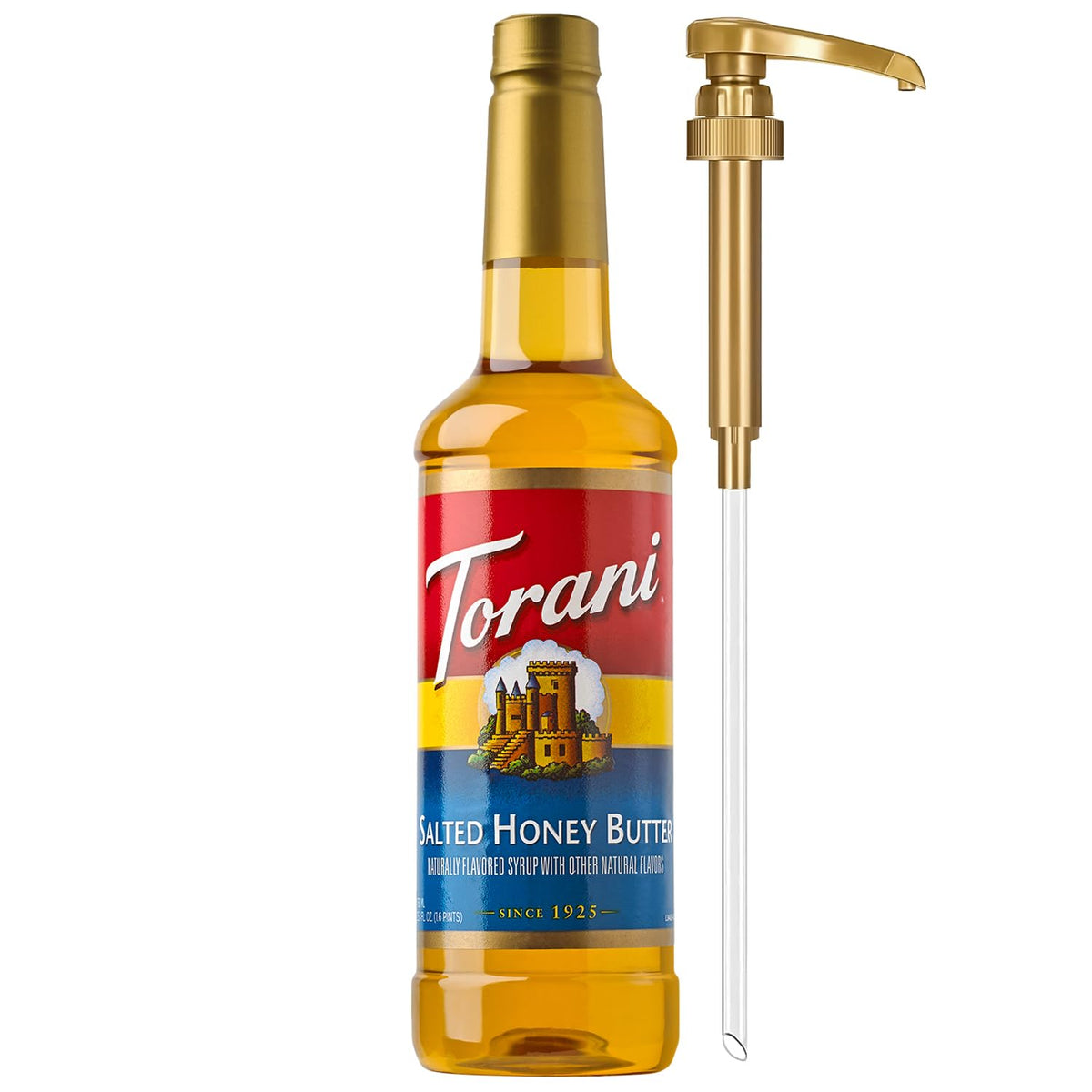 Torani Syrup, Blueberry Flavoring for Drinks, Pump Included, 25.4 Fl Oz