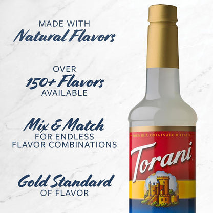 Torani French Vanilla Flavored Drink Syrup, 25.4 fl oz, 4 Pack