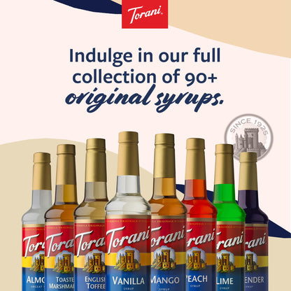 Torani Syrup, Blueberry Flavoring for Drinks, Pump Included, 25.4 Fl Oz