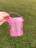 Black Ghostie Face 34oz Reusable Drink Buckets