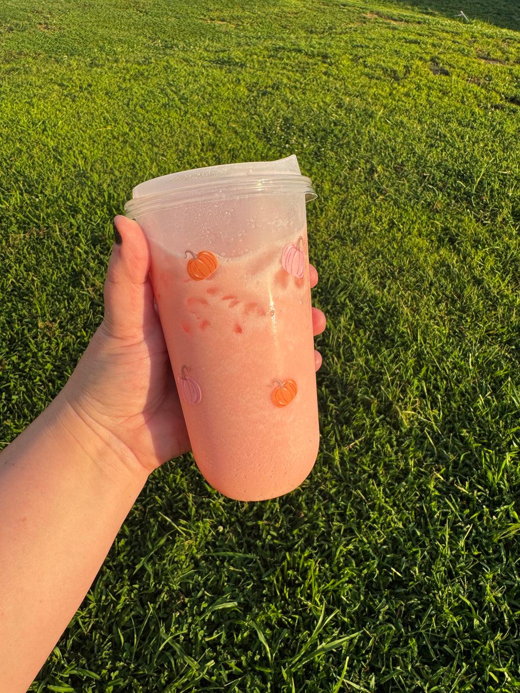 Pink & Orange Pumpkin U-Shaped Cups