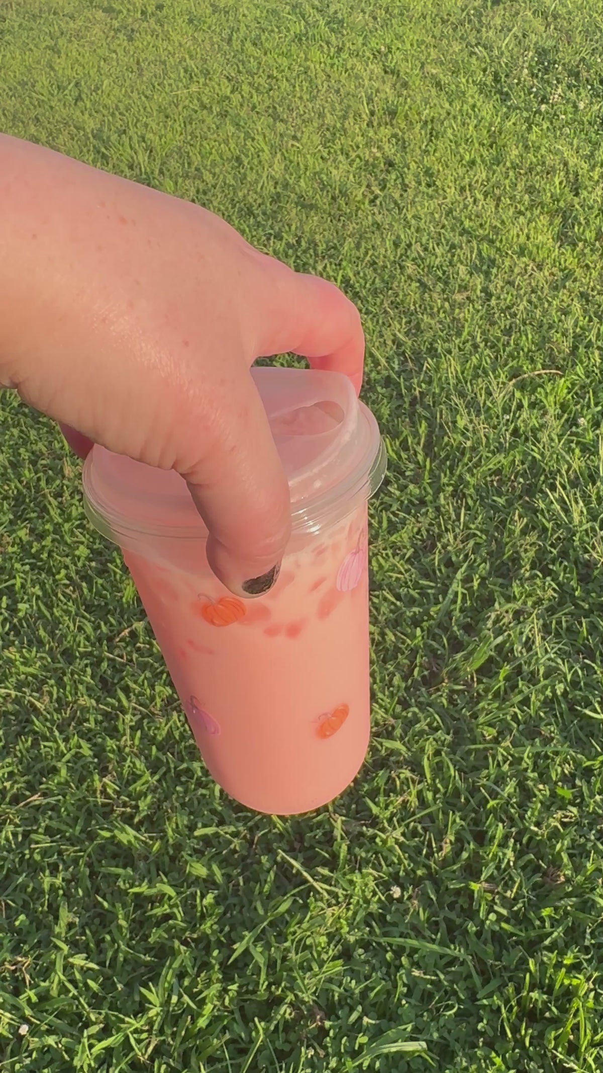 Pink & Orange Pumpkin U-Shaped Cups